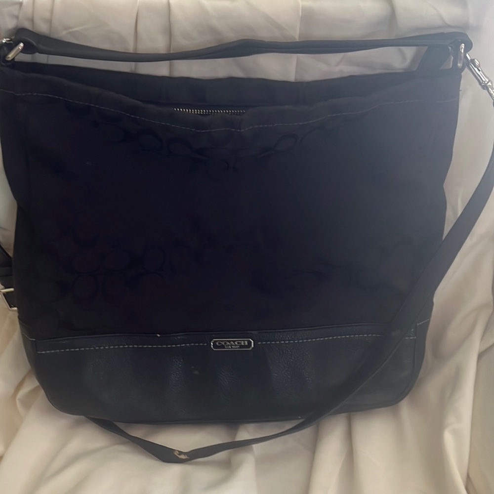Coach black hobo